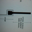 Best garage door draught excluder, heavy duty rubber strip, 2200mm X 90mm blade.