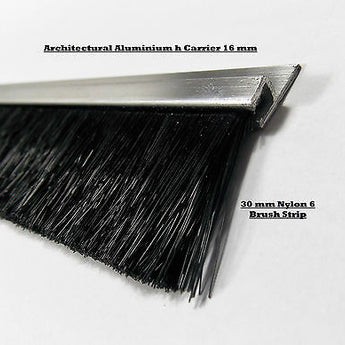 Garage door draught excluder nylon brush strip  in 3 pieces to 2.67M. PEST PROOF