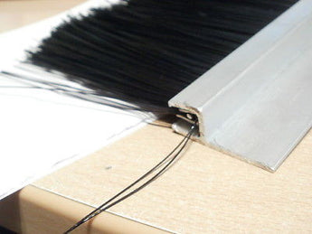 Garage door draught excluder 50 mm  DEEPER BRUSH kit in 3 pieces up to 2670mm