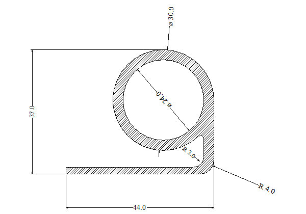 Silicone E Section P Section 35 Metres