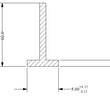 T section 10mm X 5mm wide black silicone extrusion rubber seal 50 Metre