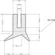 Silicone Clip On Lip Seal U Channel 100 Metre