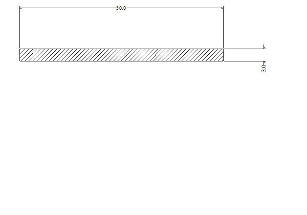 Flat Silicone Strip 50 mm X 3 mm - 25 Metre - Any Colour
