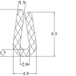 Silicone Clip On U Channel 15 Metre