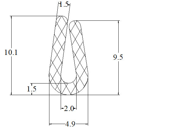 Silicone Clip On U Channel 15 Metre