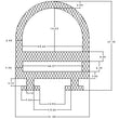 Silicone Push In D Section Door Seal - 100 Metre