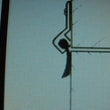 Modern cranked door brush, sits square on door, made from nylon. Premier 55.
