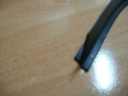 Per mt, T section 10mm X 5mm wide black silicone extrusion EPDM rubber seal.