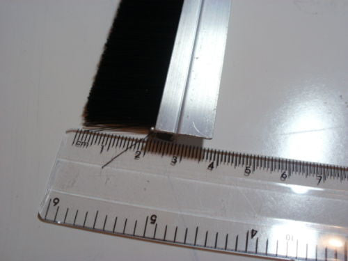 Door bottom brush, 890mm (35") long, 22mm trim, made from nylon 6.