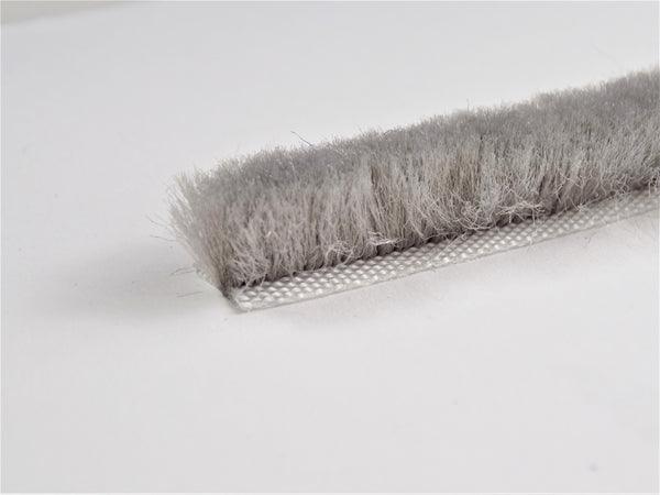 The Hairy Worm Grey Self Adhesive Brush Pile 8.6 mm Base X 10 mm Height