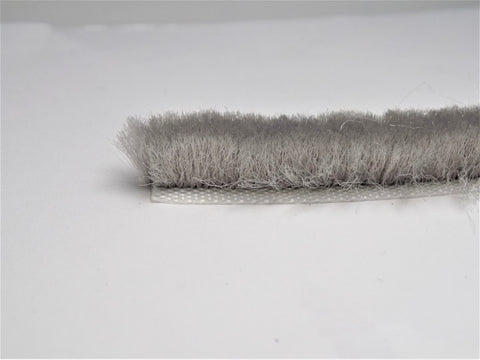 The Hairy Worm Grey Self Adhesive Brush Pile 8.6 mm Base X 6 mm Height