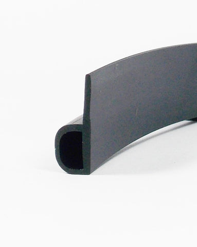 Nitrile rubber , 'P' Strip [more d seal with tail 25 mm high x 10 mm deep