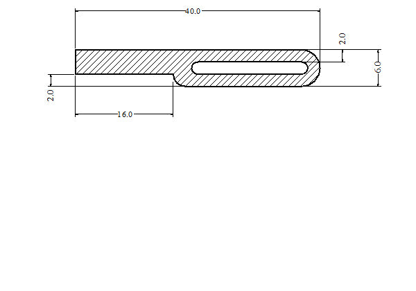 Silicone Rubber Extrusion P Strip Vacuum Seal 6 mm Bubble - Door Seal - Heavy Duty - 100 Metre Length