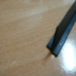 Per mt, T section 10mm X 5mm wide black silicone extrusion EPDM rubber seal.