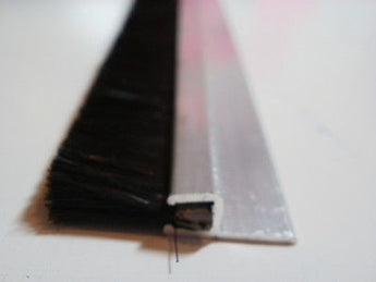 Door draught excluder brush strip sweeper 22mm Nylon 6 22 mm trim x 890 mm