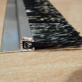 Culley's aluminium brush strip with full fill nylon filaments. 22mm X 914mm X 36